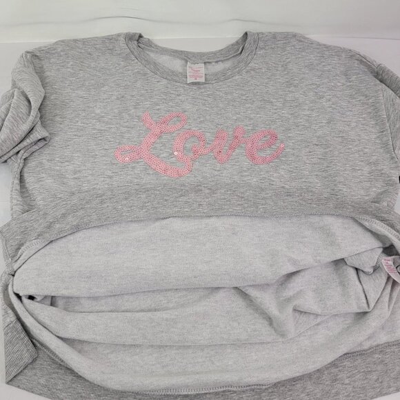 No Boundaries LOVE Sequin Women’s Pullover Sweatshirt – Size Large or 2XL - Picture 16 of 16